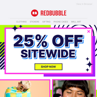 Redbubble email thumbnail