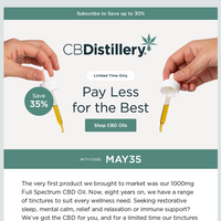 The CBDistillery email thumbnail