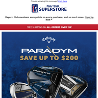 PGA TOUR Superstore email thumbnail