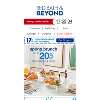 Bed Bath and Beyond email thumbnail