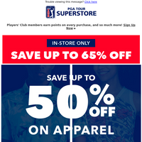 PGA TOUR Superstore email thumbnail