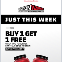 Nutrition Warehouse email thumbnail