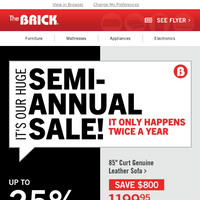 The Brick email thumbnail