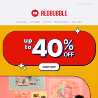 Redbubble email thumbnail