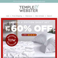 Temple & Webster email thumbnail