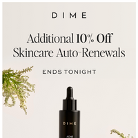 DIME Beauty email thumbnail