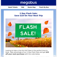 Megabus email thumbnail