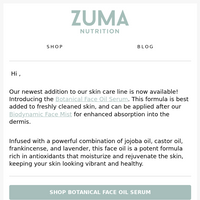 Zuma Nutrition email thumbnail