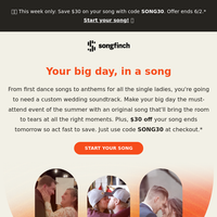 Songfinch email thumbnail