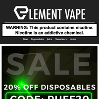 Element Vape email thumbnail