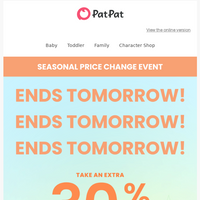 PatPat email thumbnail