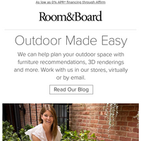 Room & Board email thumbnail