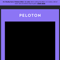 Peloton email thumbnail