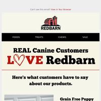 Redbarn Pet Products email thumbnail