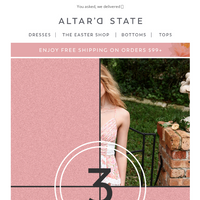 Altar'd State email thumbnail