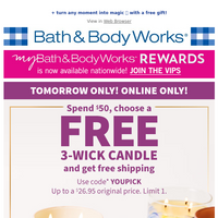 Bath and Body Works email thumbnail