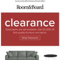 Room & Board email thumbnail