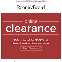 Room & Board email thumbnail