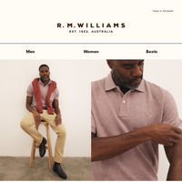 R.M.Williams Australia email thumbnail