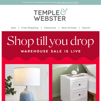 Temple & Webster email thumbnail