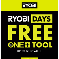 RYOBI Tools email thumbnail