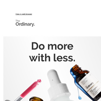 The Ordinary email thumbnail