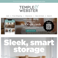 Temple & Webster email thumbnail