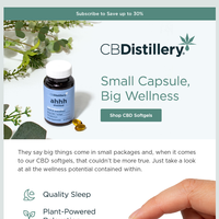 The CBDistillery email thumbnail