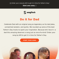Songfinch email thumbnail