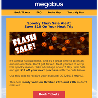 Megabus email thumbnail