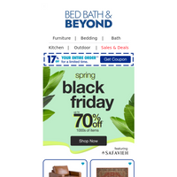 Bed Bath and Beyond email thumbnail