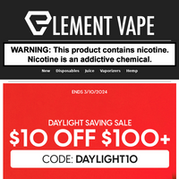 Element Vape email thumbnail