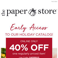 The Paper Store email thumbnail