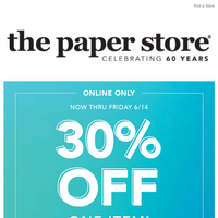 The Paper Store email thumbnail