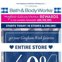 Bath and Body Works email thumbnail