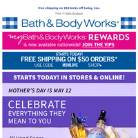 Bath and Body Works email thumbnail