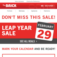 The Brick email thumbnail