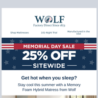 Wolf Mattress email thumbnail