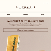 R.M.Williams Australia email thumbnail