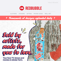 Redbubble email thumbnail