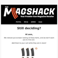 The Mag Shack email thumbnail