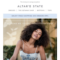 Altar'd State email thumbnail