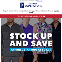 PGA TOUR Superstore email thumbnail