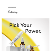 The Ordinary email thumbnail