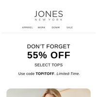 Jones New York email thumbnail