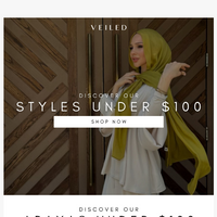 Veiled Collection email thumbnail