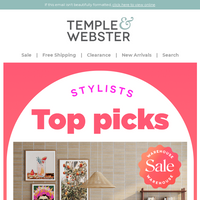 Temple & Webster email thumbnail