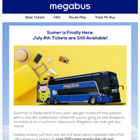 Megabus email thumbnail