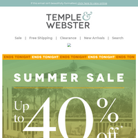 Temple & Webster email thumbnail