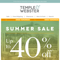 Temple & Webster email thumbnail